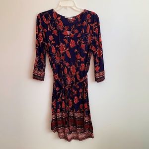 Floral Long Sleeve Dress